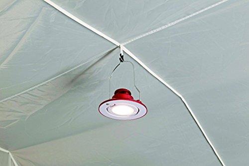 Captain Stag (CAPTAIN STAG) Camping Lantern Light, Twin Light, LED Lantern with Stained Glass-Style Sheet, Red, UK-4032