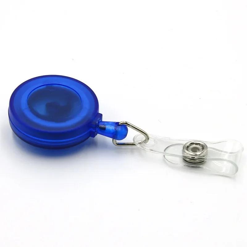 1Set Unisex ID Name Badge Credit Card Holder Employee's Staff Work Card Cover with Retractable Badge Reel Pass Bus Card Sleeve