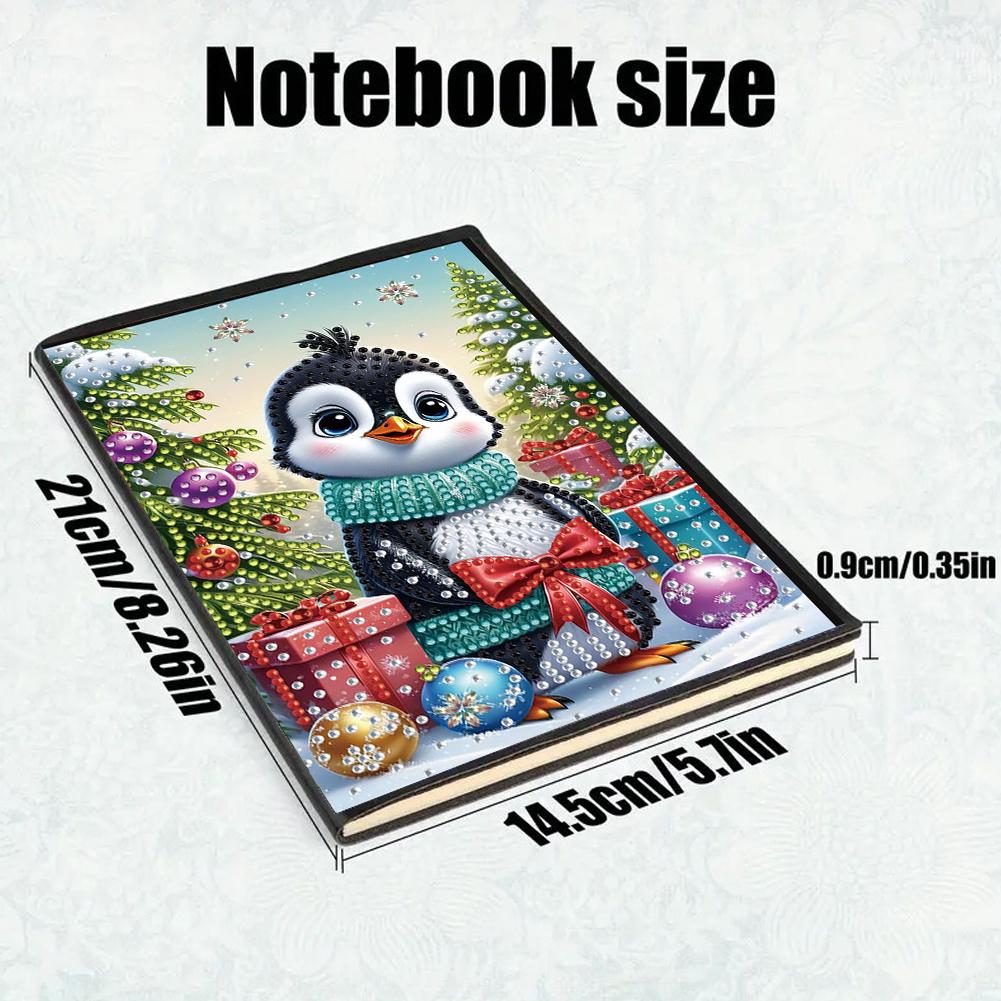 Diamond Painting Diary Book 50 Pages Crystal Notepad Sketchbook A5 Size 5D DIY Diamond Art Painting Notebook Kit