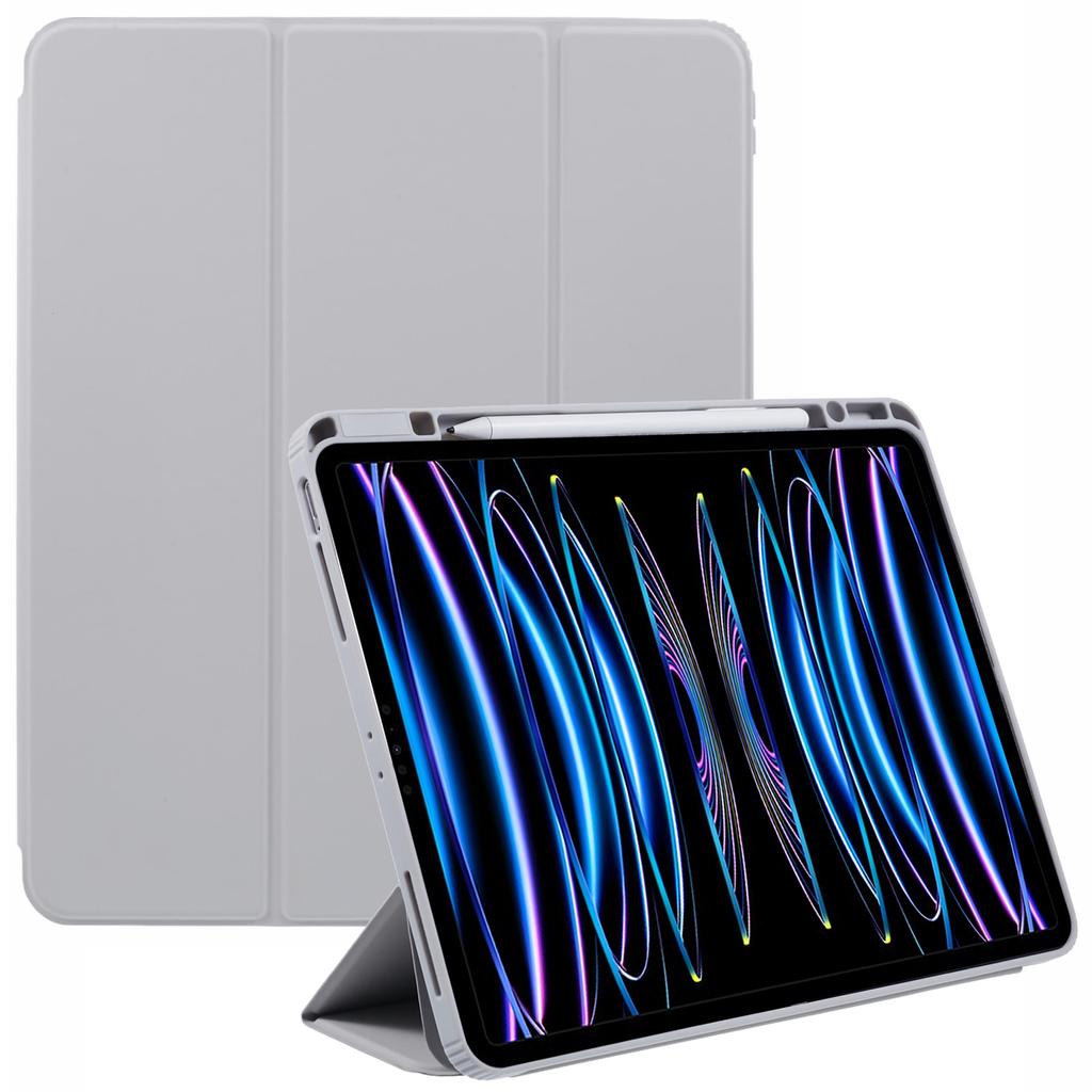 MUTURAL For iPad Air 13 (2025)/(2024)/Pro 12.9 (2022)/(2021)/(2020)/(2018) Leather Case Trifold Stand Cover with Pencil Holder