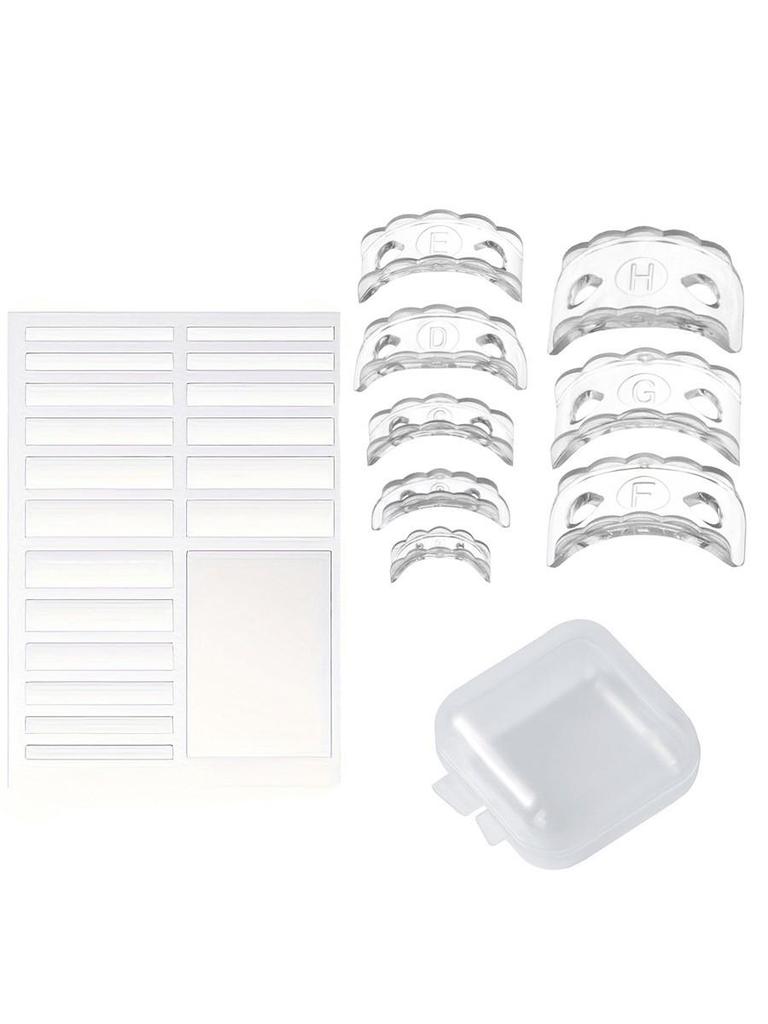 8-Piece Heart-Shaped TPU Ring Adjuster Set - Breathable, Transparent Inner Pads for Resizing