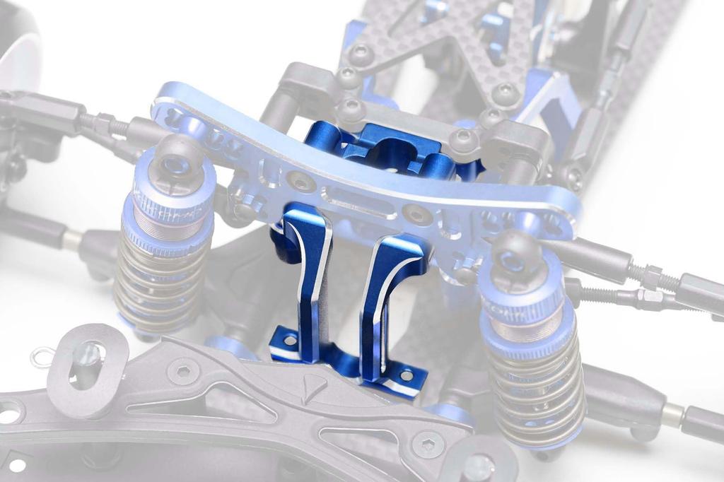 YOKOMO Aluminum Lightweight Front Bulkhead, One-Piece, for RD/SD Series (Blue) Y2-302DBL
