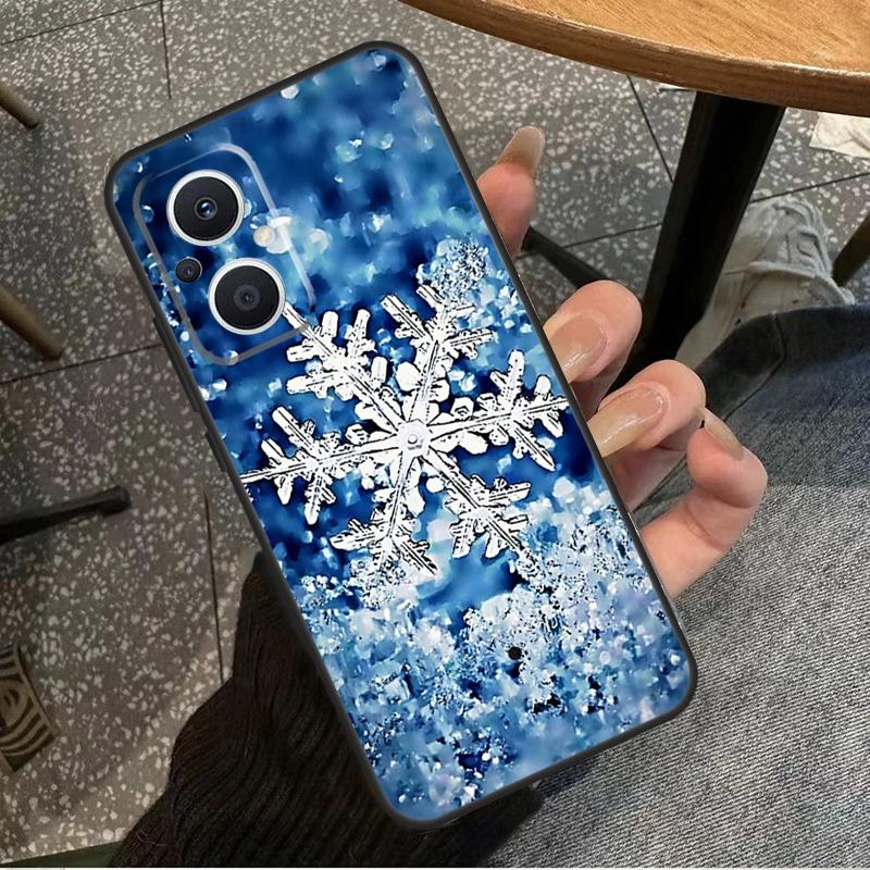 Sníh Sněhová vločka Zima Pouzdro Pro OPPO Reno 8T 2Z 4Z 5Z 10 4 5 6 7 8 Lite OPPO Find X2 X3 Neo X6 Pro X5 Lite Pouzdro
