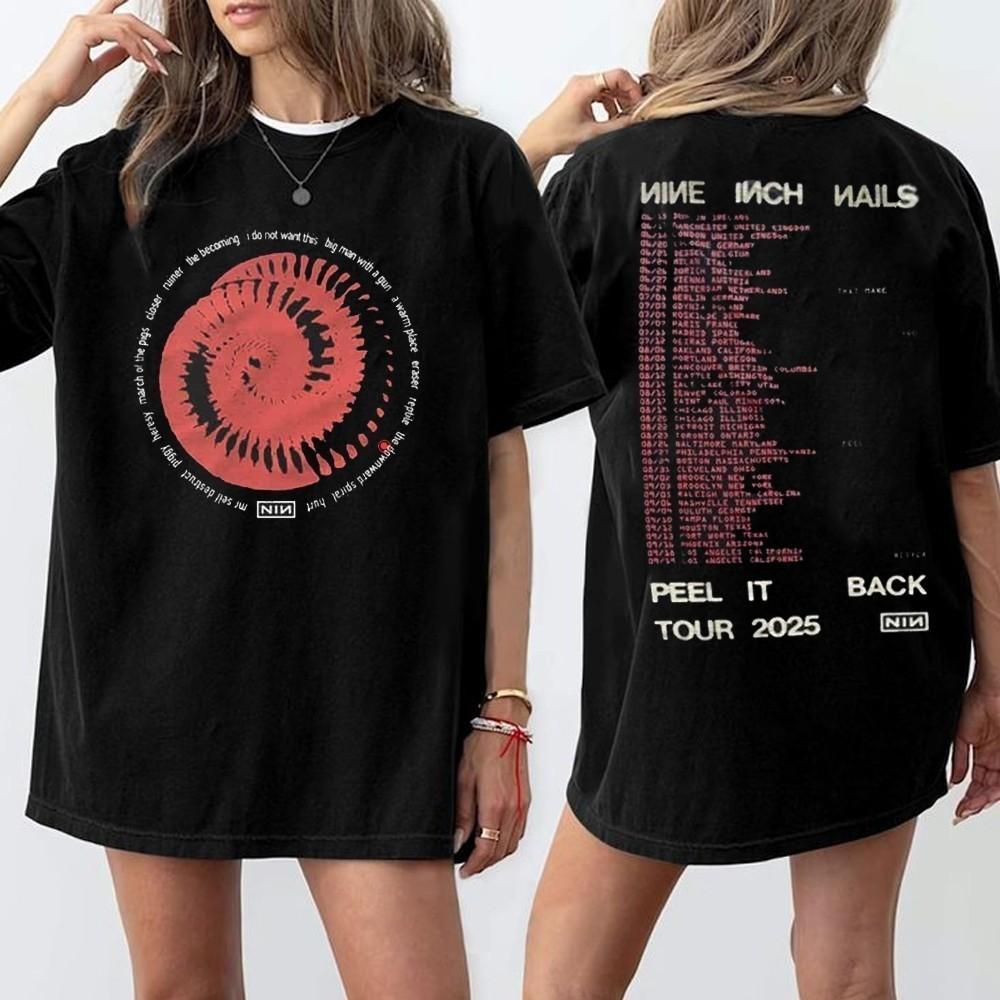 

Nine Inch Nails Tour Shirt NIN Peel It Back Tour Tee 16D488 Unisex T-Shirt S