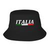Neuer Custom Italien Flagge Fischerhut Unisex Damen Mode Sommer Strand Sonne Italienisch Stolz Fischer Unisex Kappe