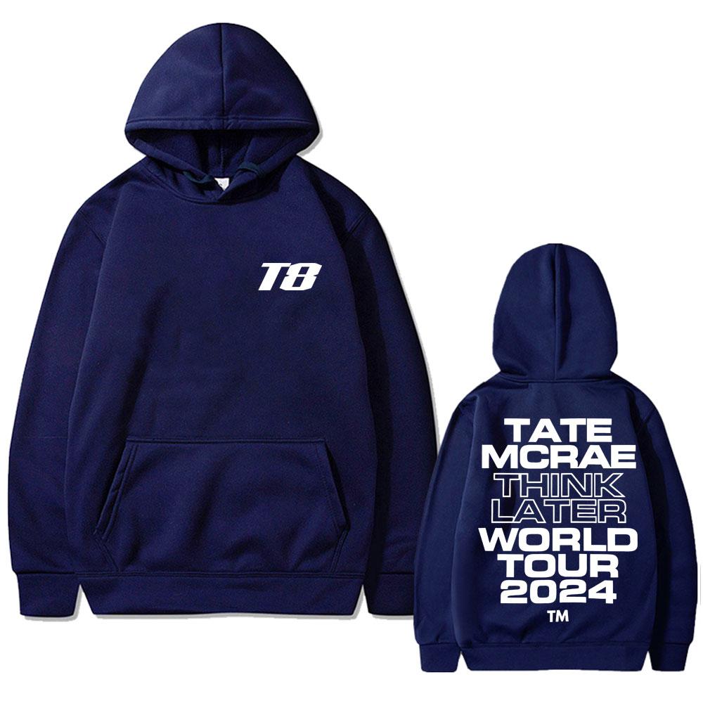 It's Ok I'm Ok Tate Mcrae Graphic Hoodie T8 Think Later World Tour 2024 Sweatshirt Men's Women Fashion Hip Hop Oversized Hoodies