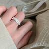 Trendy Geometric Striped Adjustable Ring for Women - Stylish, Versatile, and Personalized