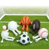 3D Printed Soccer Rugby Ornament Legs Flexible Pose Collectible Desk Decor Sports Ball Figurine Gift For Office Bookshelf