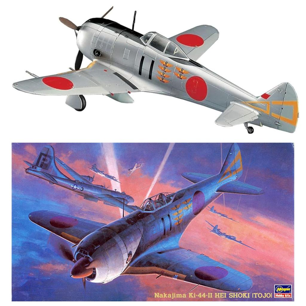 Hasegawa Japanese Army Nakajima Shoki Type IIc Plastic Model Kit 1/48 Ki-44 (JT36)