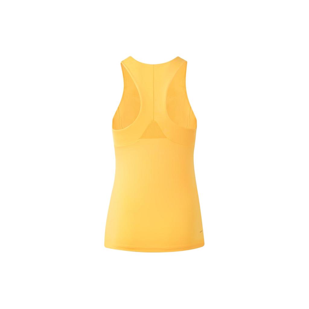 Adidas Solid Color Logo Sports Casual Vest Women Tops Light-Yellow IW3944