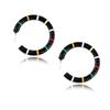 Geometric Sophisticated Hoop Earrings In Various Colors For Women