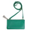 JULLY AND SHUSHU Genuine Leather Wallet Shoulder Purse Long Women's Bag, Pochette, Gift, Wallet, DR3-WS (Royal Green)