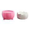Accessoire de moule en silicone flexible et robuste pour bol de rangement en plâtre irrégulier unique, fournitures d'artisanat d'art, décoration intérieure