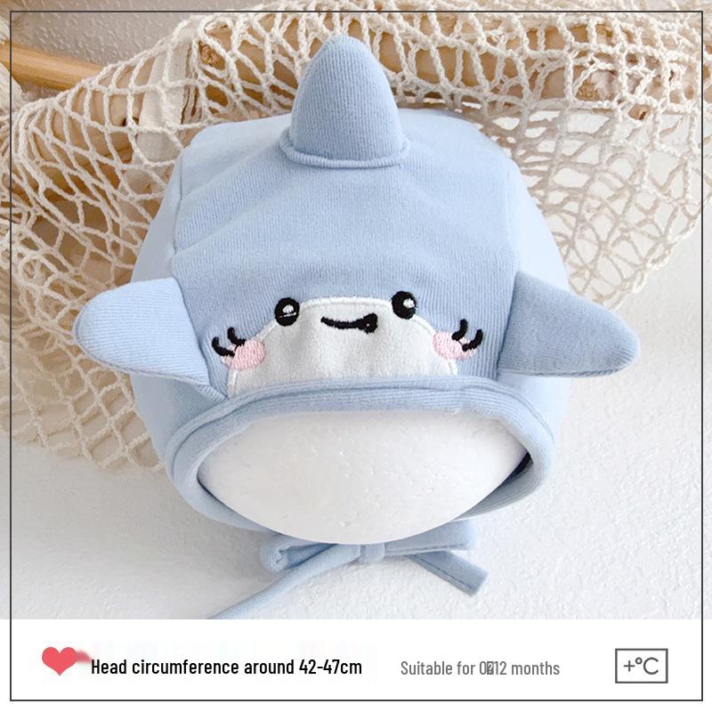 Newborn Cartoon Beanie: Autumn/Winter Ear & Fontanel Protection Hat