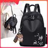 Women's 2025 Oxford Cloth Casual Canvas Small Backpack