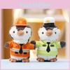 Cute Plush Toy Penguin Police Officer Doll Adorable Firefighter Penguin 14cm