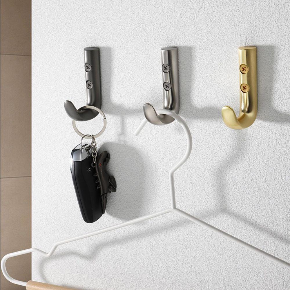 Minimalist Style Robe Hook J-Type Design Towel Hook Modern Wall Hanging Hook Home Organization