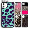 Animal Print Cheetah Black and Brown Phone Case Cover For iPhone 17 Air 16 15 14 Plus 12 13 Pro Max Fundas