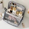 Large Capacity Vertical Makeup Bag Multi-Compartment Student Stationery Bag  Girls