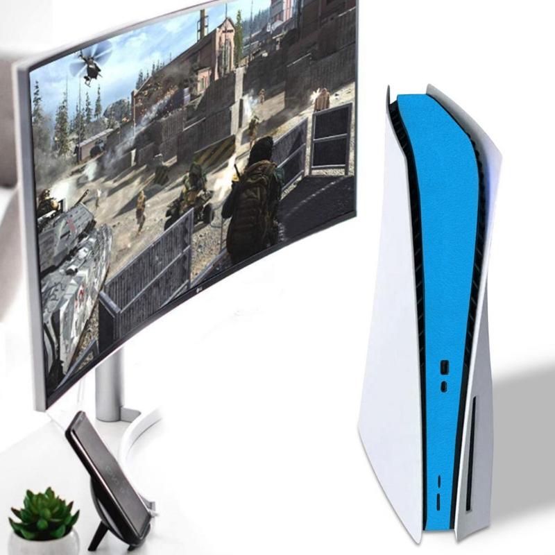 Skin Sticker Decoration Carbon Fiber Frosting Sticker Console Digital Disk Protector Faceplate for Shell for