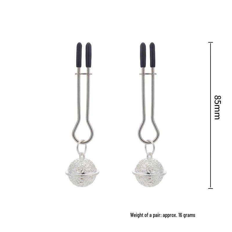 Adjustable SM Nipple Clamps & Bell Butt Plug Set for Adult Pleasure