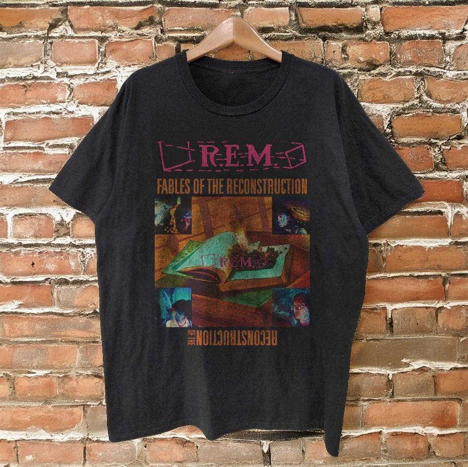 

R.E.M. Fables Of The Reconstruction Black Cotton Tshirt Size S5XL Unisex T-Shirt L