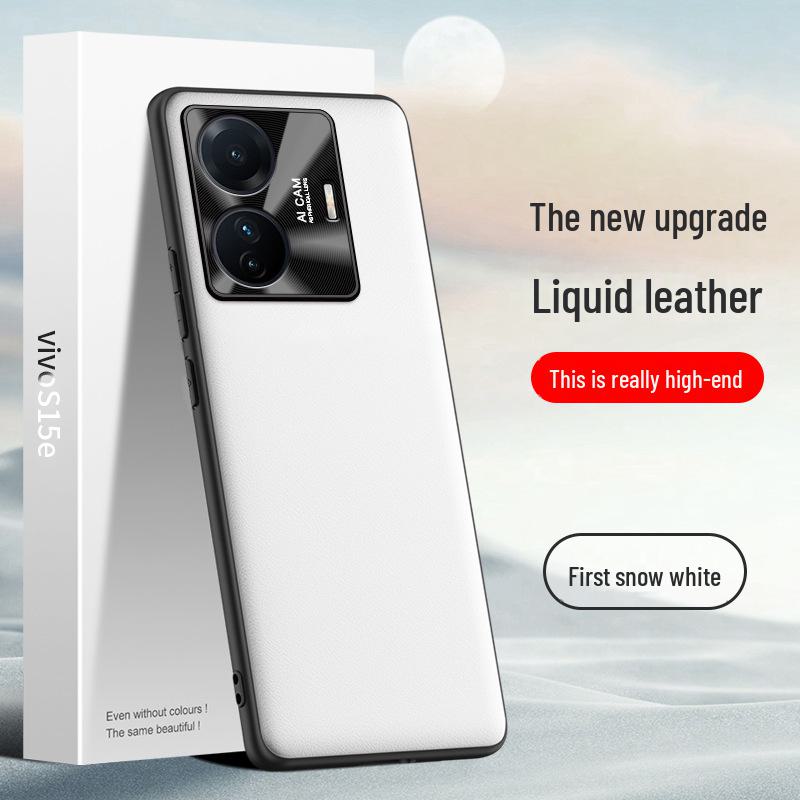 Vivo S15e Liquid Leather Anti-Fall Protective Cover - One Piece
