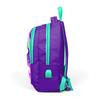 Coral High Kids Schulrucksack 23415 mit USB-Anschluss und drei Fächern, Einhorn-Muster, Lila, Aqua, Grün
