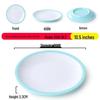 Nordic Round Melamine Shallow Plate for Buffets and Stir-Fry Dishes