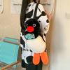 Cartoon Penguin Plush Backpack For Girls Kids Soft Toy School Bag With Zipper Closure And Inner Pocket