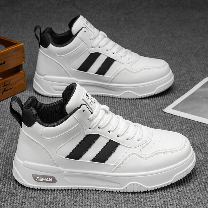 Men's shoes autumn new breathable versatile casual high-top board shoes student platform sports shoes casual little white shoes men