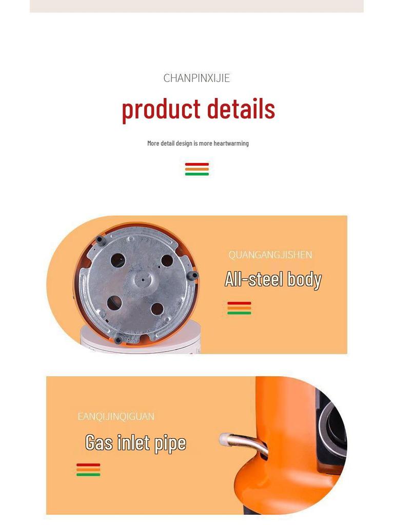 Multifunctional Outdoor Gas Heater & Ice Fishing Stove - Natural & Liquefied Gas, Rapid Heating, Energy-Saving