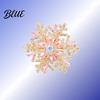 Black And White Brooch Snowflake Full Diamond Multifunctional Jewelry