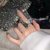 Butterfly Rings Punk Vintage Metal  Adjustable Women's Ring Fashion Exquisite Anime Insect Ring Gothic Jewelry  New Year