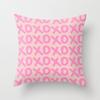 Pink Checkerboard Plaid Pattern Pillowcase Printed Decorative Home Sofa Decor Geometric