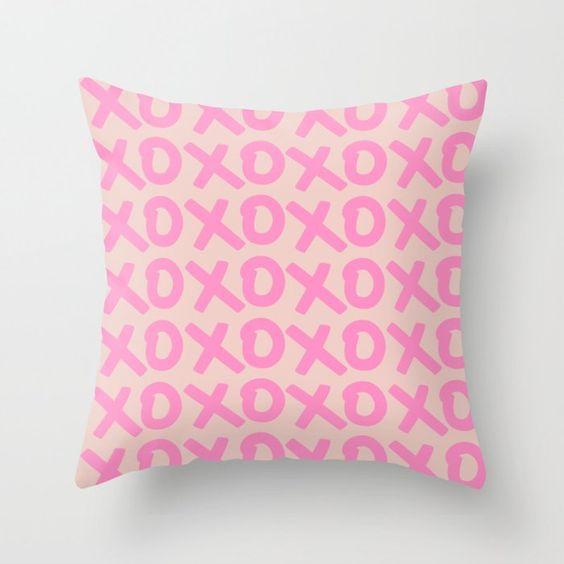Pink Checkerboard Plaid Pattern Pillowcase Printed Decorative Home Sofa Decor Geometric