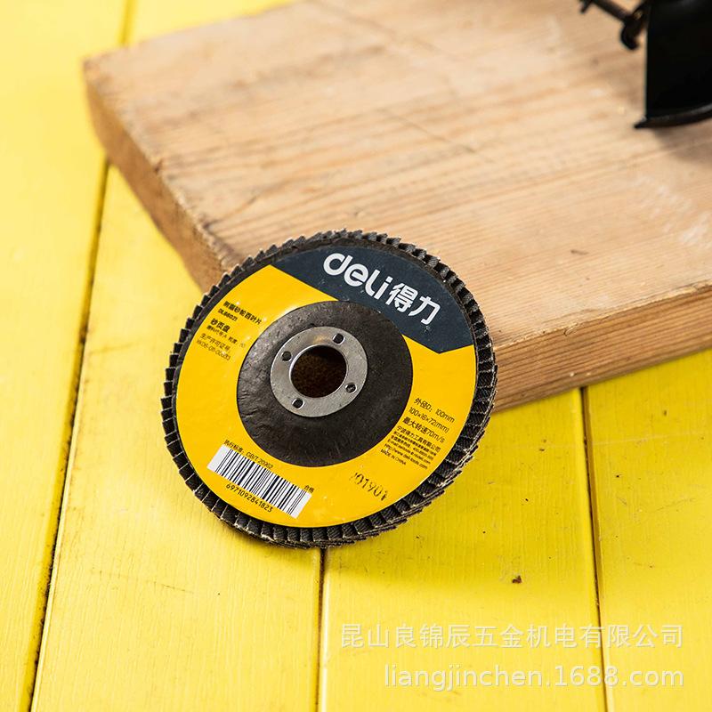 Deli Tools Grinding & Polishing Angle Grinder Disc for Woodworking & Stainless Steel (DL66021)