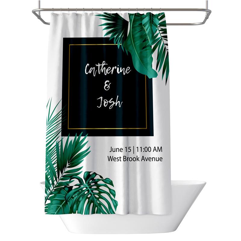 Koupelna zesílená vodotěsná záclona odolná proti plísním sprchový závěs Sprchový oddíl Závěs Sprchový závěs Koupelnový závěs Bez perforace