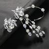 Trendy Rhinestones Ear Cuff With Tassels Sophisticated Rhinestones Tassels Earrings Ideal For Weddings And Gatherings