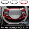 For Kia Sportage NQ5 2026 Red Car Steering Wheel Switch Button Cover Panel Frame Trim Interior Accessories