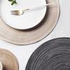Elegant Set of 6 Handmade Round Placemats in Woven Design Functional and Stylish Addition to Any For Dining Area