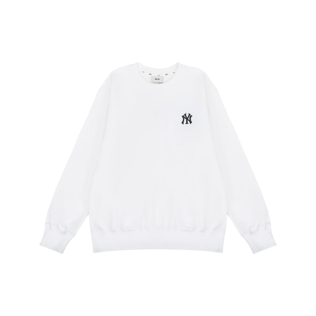 MLB New York Yankees Crew Neck Letter Long Sleeve Sweatshirt Unisex Sweatshirt Off-White 3AMTB0421-50WHS