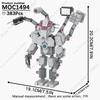 MOOXI Set di Figure Skibidi Toilet Man TvMan Cameraman Speakerman Blocchi da Costruzione Modello MOC Mattoncini Giocattoli per Adulti Bambini Regalo di Compleanno