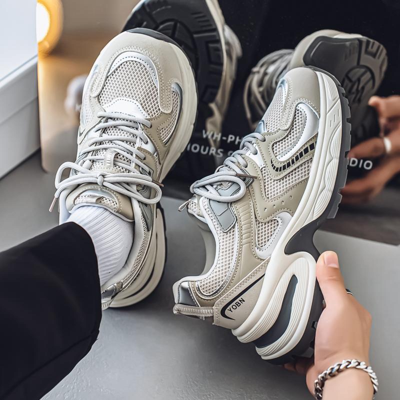 Ny Mote Herre Fire Sesonger Komfortable Sko Studenter Mannlige Gutter Trendende Myk Såle Pustende Fritids Løpesko