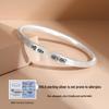 9999 Pure Silver Women's Bangle - Peace & Joy Ancient Style Fashion Jewelry