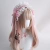 Original Pink White Sakura Style Lolita Headband Top Hat Girls Wear Fashion Accessories Headband Hair Accessories for Women