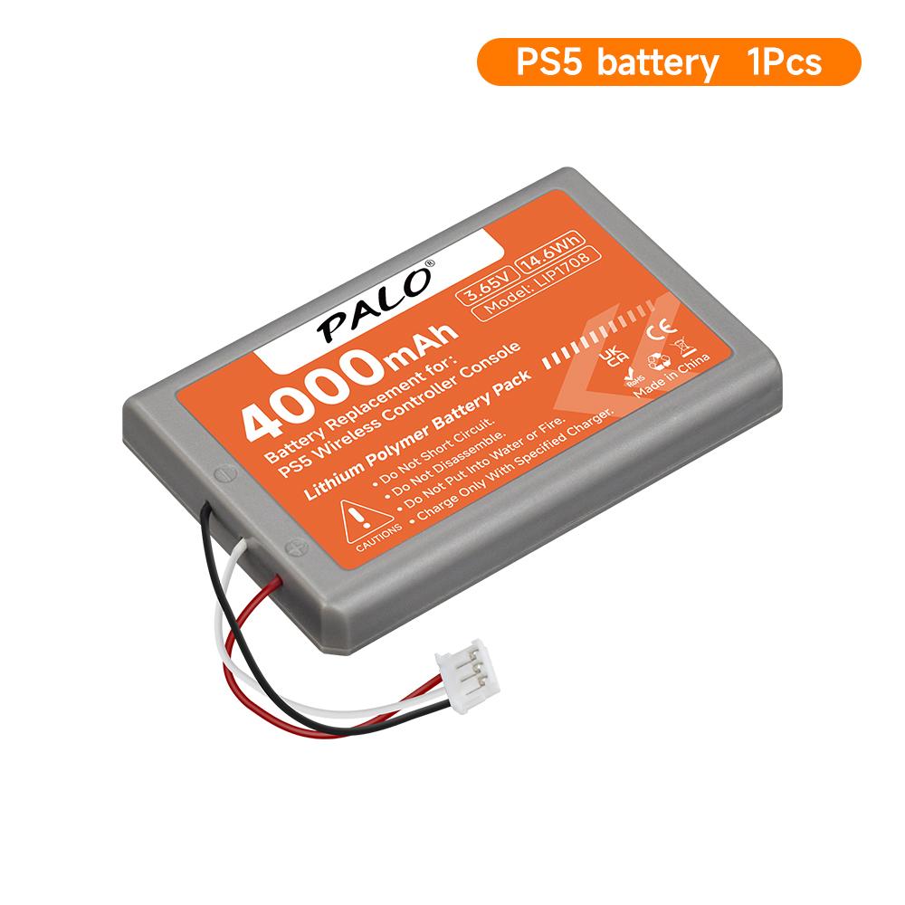 4000mAh for PS5 Controller Battery for Sony LIP1708 for Playstation 5 DualSense Game Wireless Controller CFI-ZCT1J CFI-ZCT1W 1PCS Battery