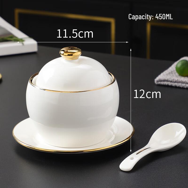 Premium Ceramic Double Boiler Stew Pot