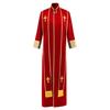 Mittelalterliches Priesterkostüm Set Mit Kreuzstickerei Für Halloween Cosplay Und Bühnenauftritte