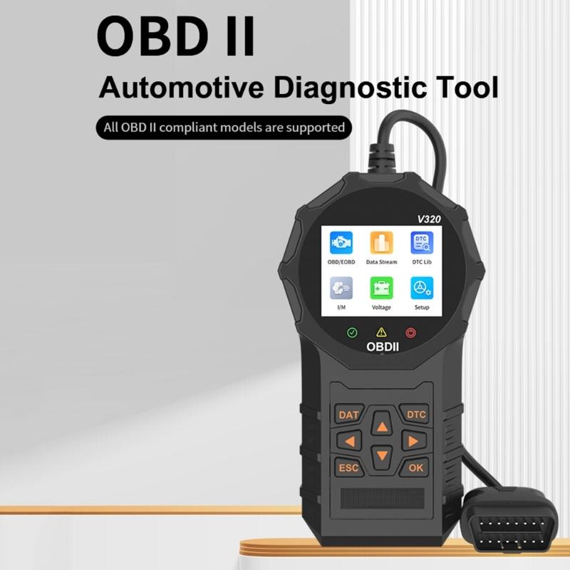 OBDII Scanner Diagnostic Tool Car Engine Fault Code Reader OBDII/EOBD Scan Tool with Readiness Freeze Frame